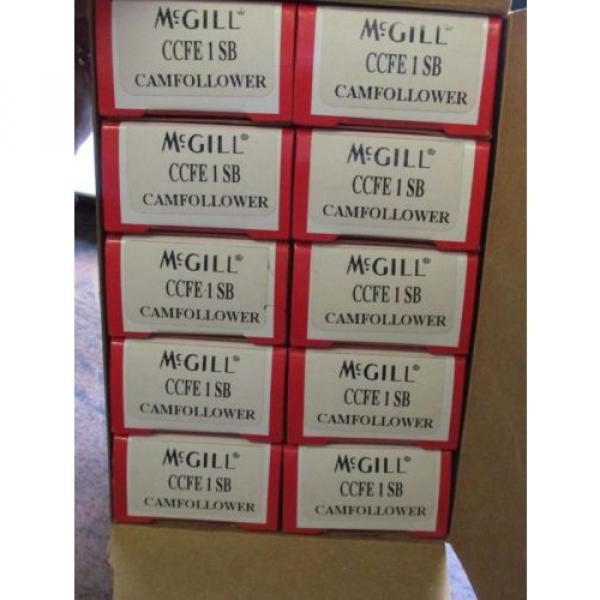 NEW MCGILL BOX OF 10 CAMFOLLOWER BEARINGS CCFE 1 SB #1 image