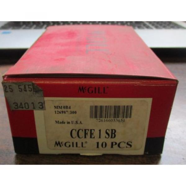 NEW MCGILL BOX OF 10 CAMFOLLOWER BEARINGS CCFE 1 SB #2 image